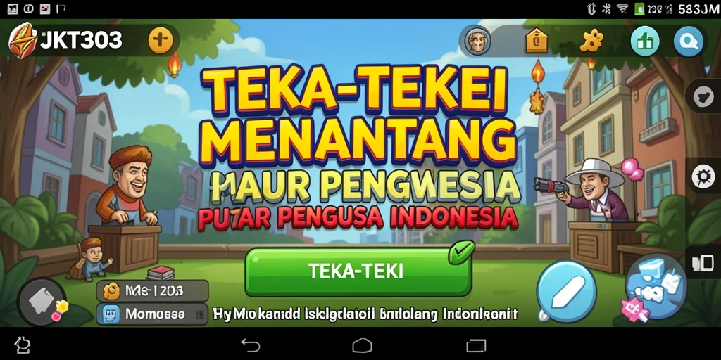 Tampilan antarmuka game Teka-Teki yang menarik dan modern.
