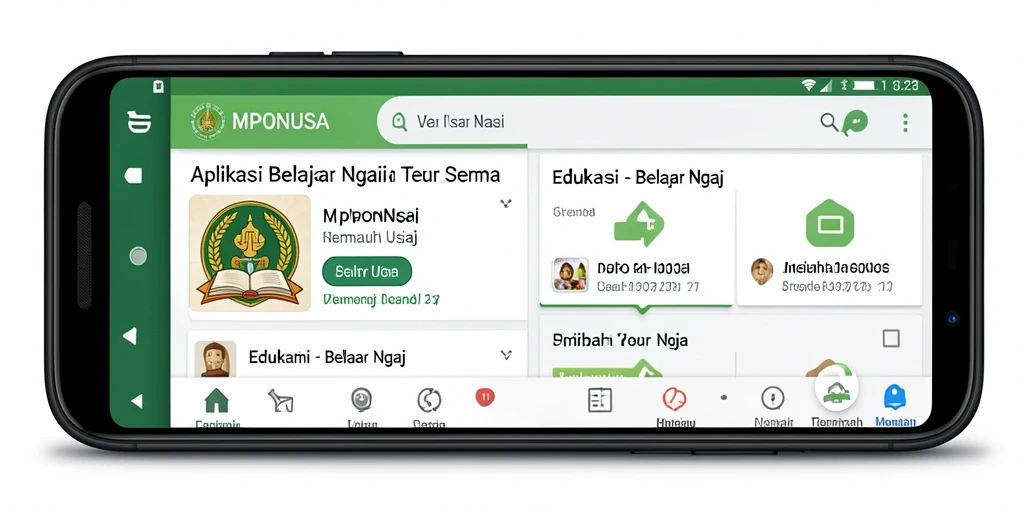 Antarmuka aplikasi MPONUSA yang ramah pengguna dan interaktif.