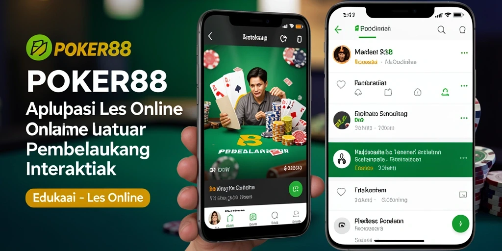 Antarmuka aplikasi POKER88 untuk Les Online yang menarik dan mudah digunakan.